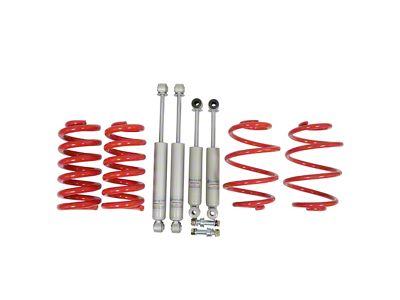 Touring Tech Performance Series Lowering Springs with Shocks; 3-Inch Front/4-Inch Rear (63-87 C10)