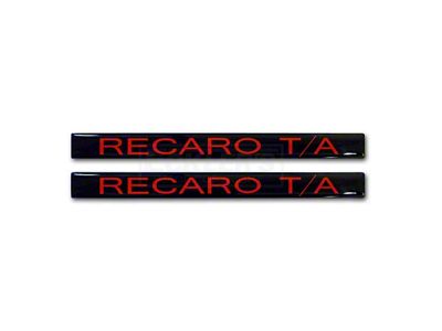 Trans Am Recaro Door Handle Inserts, Red, 1981