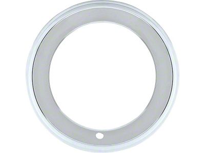 14-Inch Rally Wheel Trim; 2-1/4-Inch Deep; Chrome (55-57 150, 210, Bel Air, Nomad)