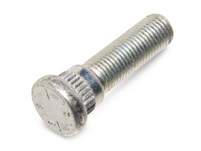 7/16-20 Serrated Wheel Stud; 0.557-Inch Knurl; 1-23/32-Inch Length (55-57 150, 210, Bel Air, Nomad)