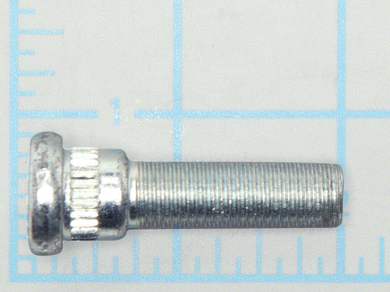 Ecklers 7/16-20 Serrated Wheel Stud; 0.557-Inch Knurl; 1-23