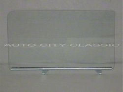 Assembled Door Glass; Clear; Driver Side (55-57 150, 210, Bel Air 2-Door Sedan, 2-Door Wagon, Sedan Delivery)
