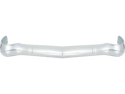 California Style Front Bumper with Bumper Guard Holes; Chrome (1956 150, 210, Bel Air, Nomad)