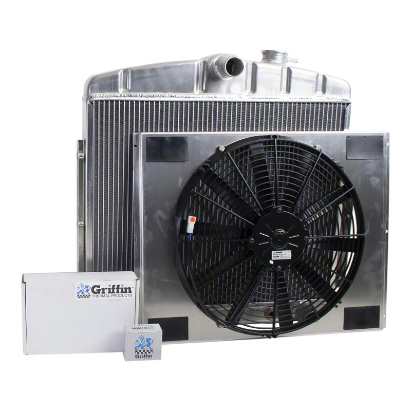 Ecklers ComboUnit DownFlow Radiator; 2-Row (55-56 I6 150, 210, Bel Air ...
