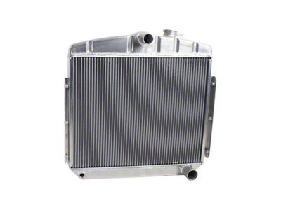 ExactFit DownFlow Radiator; 2-Row (55-56 I6 150, 210, Bel Air, Nomad w/ Manual Transmission)