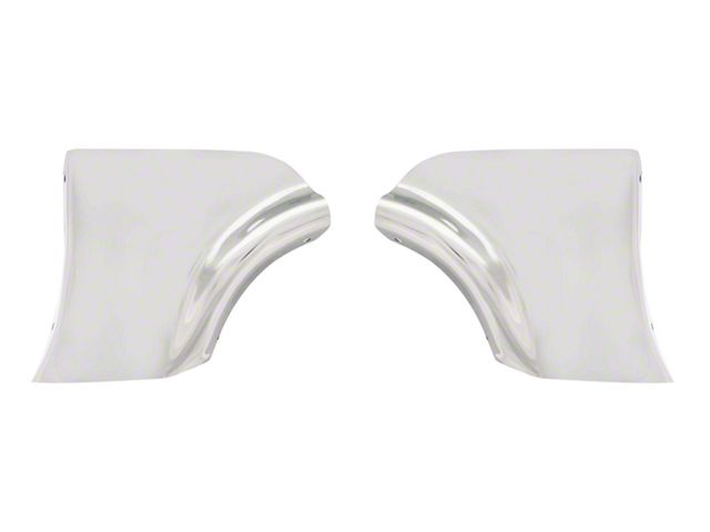 Fender Skirt Scuff Pads; Stainless Steel (1956 150, 210, Bel Air, Nomad)