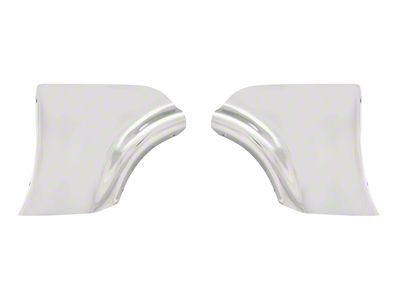 Fender Skirt Scuff Pads; Stainless Steel (1956 150, 210, Bel Air, Nomad)