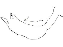Front Brake Line Set; OE Steel (55-57 150, 210, Bel Air, Nomad w Disc Brake Conversion)