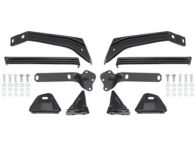 Front Bumper Bracket Set; 10-Pieces (1957 150, 210, Bel Air, Nomad)