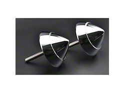 Front Bumper Bullets; Chrome (1957 150, 210, Bel Air, Nomad)