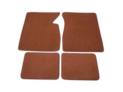 Front and Rear Floor Mats; Copper (56-57 150, 210, Bel Air, Nomad)
