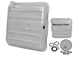 Gas Tank; Round Corner (1957 150, 210, Bel Air, Excluding Station Wagon)