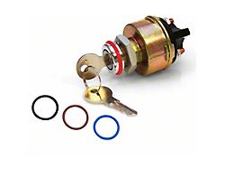 Ignition Switch with Retro Bezel and 4 Color Bands (Universal; Some Adaptation May Be Required)