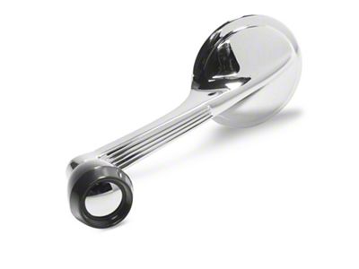 OPR Interior Door Handle; Chrome with Black Knob (55-57 150, 210, Bel Air, Nomad)