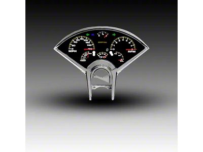 LED Digital Gauge Panel with Black Faceplate (55-56 Bel Air)