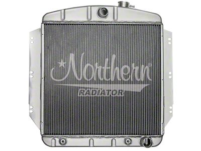 Muscle Car Aluminum Radiator; 25-3/16 x 22- x 3-1/4 (55-57 Small Block V8 150, 210, Bel Air, Nomad)