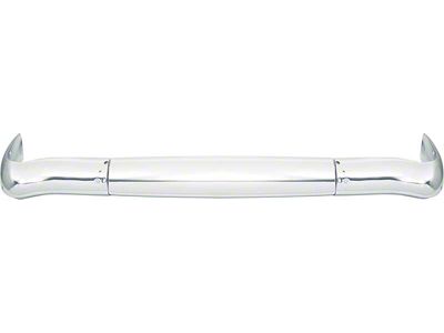 OE Style 3-Piece Rear Bumper; Chrome (1955 150, 210, Bel Air, Excluding Station Wagon)