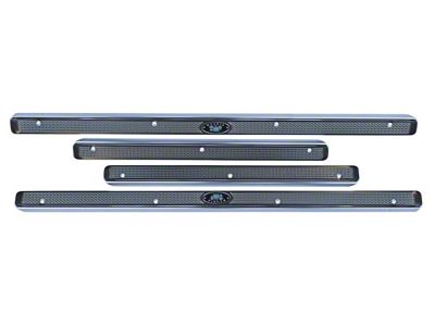 OE Type Full Door Sill Plate Set (55-57 150, 210, Bel Air, Nomad 4-Door Sedan, Wagon)