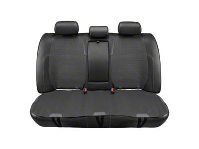 Protex Plus Series Front and Rear Seat Covers; Dark Gray/Black (Universal; Some Adaptation May Be Required)