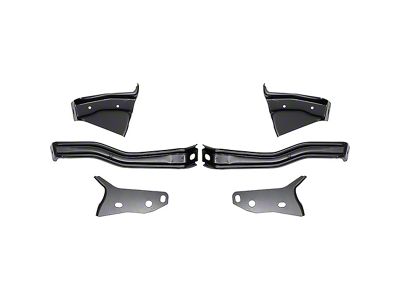 Rear Bumper Bracket Set; 6-Pieces (1957 150, 210, Bel Air, Nomad)