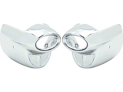 Rear Bumper Outer Ends; Chrome (1957 150, 210, Bel Air, Excluding Station Wagon)