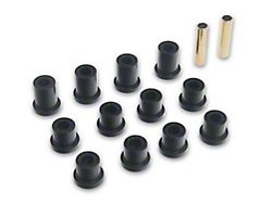 Rear Leaf Spring Bushings; Black (56-57 Bel Air)