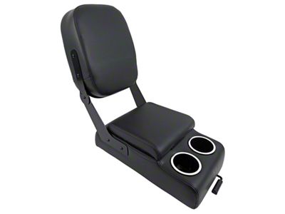 TMI Pro-Series Universal Sport Buddy Center Console; Charcoal Black Verona with Black Stitching (Universal; Some Adaptation May Be Required)