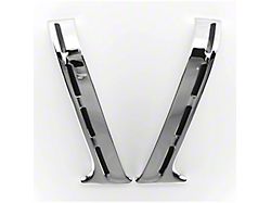 Upper Paint Divider Set with Black Inserts; Stainless (1955 210 2-Door Hardtop, Bel Air 2-Door Hardtop, Bel Air Convertible)