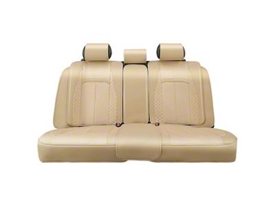 Voris Series Front and Rear Seat Covers; Beige (Universal; Some Adaptation May Be Required)
