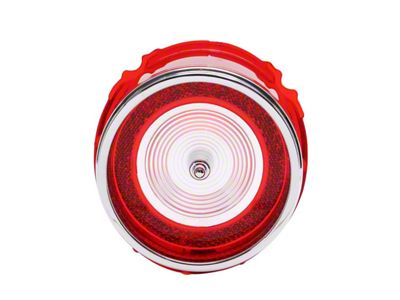 Trim Parts Back Up Light Lens; Red (1965 Impala)