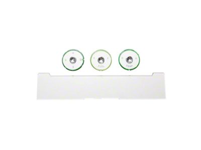 Trim Parts Instrument Lens Set; 4-Piece (61-62 Biscayne, Impala)