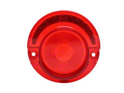 Trim Parts Tail Light Lens without Trim; Red (1964 Biscayne, Impala)