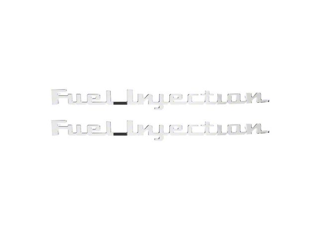 Ford Fuel Injection Emblems Ecklers Front Fender Emblems; Fuel Injection (1957 Corvette C1)