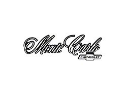 Trim Parts Rear Monte Carlo Panel Emblem with Tape (76-77 Monte Carlo)