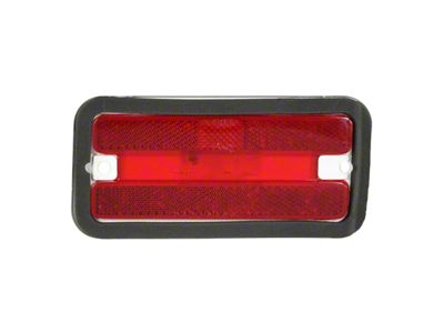 Trim Parts Front Marker Light; Red Lens; Passenger Side (70-81 Firebird)