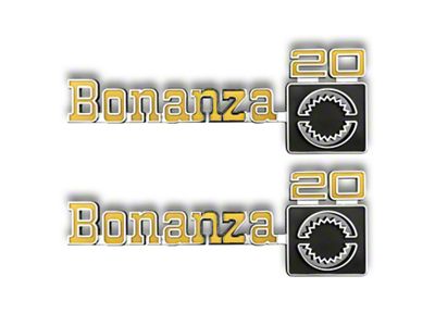 Trim Parts Front Fender Bonanza 20 Fender Emblem (76-80 C20, K20)