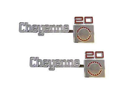 Trim Parts Front Fender Cheyenne 20 Emblem (75-80 C20, K20)