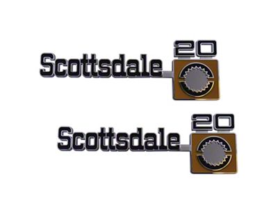 Trim Parts Front Fender Scottsdale 20 Fender Emblem (75-80 C20, K20)