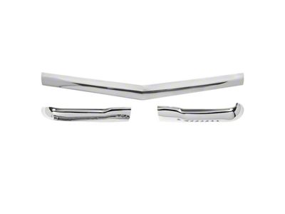 Trim Parts Front Hood Bar Kit; 3-Pieces (1956 150, 210, Bel Air, Nomad)