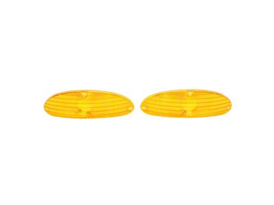 Trim Parts Parking Lights Lens; Amber (1955 150, 210, Bel Air, Nomad)