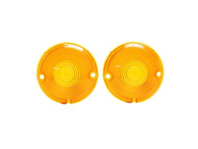 Trim Parts Parking Lights Lens; Amber (1957 150, 210, Bel Air, Nomad)