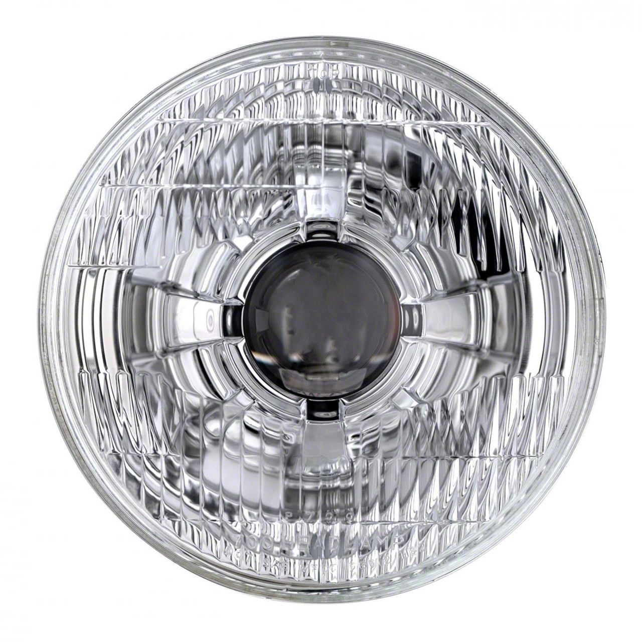 Ecklers 7-Inch LED Headlight with Original Glass; Chrome Housing; Clear ...