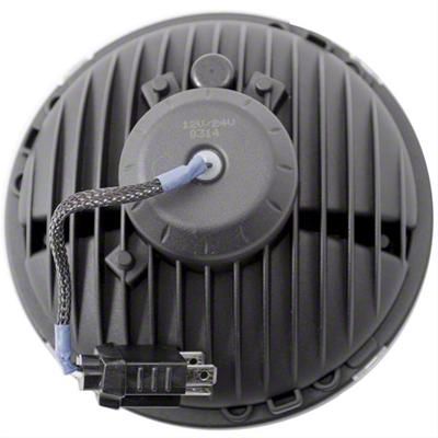 Ecklers 7-Inch Round LED Headlights; Black Housing; Clear Ecklers 7-Inch Round LED Headlights; Black Housing; Clear