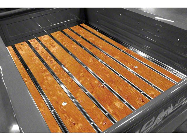 Bed-in-a-Box Floor Kit; Pre-Drilled; Birds Eye Maple Wood; Mild Steel Angle Strips; Mild Steel Punched Bed Strips (42-45 Chevrolet Truck Stepside w/ Short Bed)