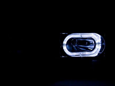 Crystal Halo Headlights; Carbon Fiber Look Housing; Clear Lens (88-00 C1500, C2500, C3500, K1500, K2500, K3500)