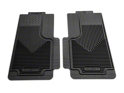 Heavy Duty Second Seat Floor Mats; Black (88-99 C1500/K1500 Extended Cab, 88-00 C2500/C3500/K2500/K3500 Extended Cab, Crew Cab)