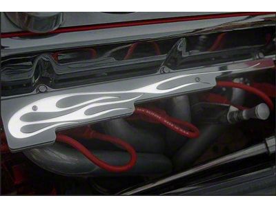 Hot Rod V8 Wire Looms with LED Illuminated Flames; White (Universal; Some Adaptation May Be Required)