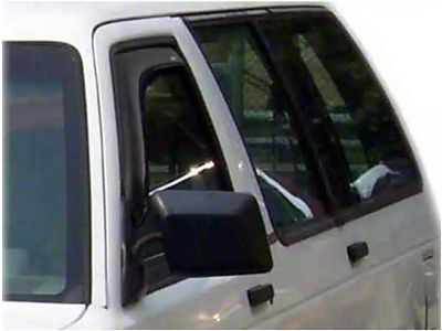 In-Channel Ventvisor Window Deflectors; Front; Dark Smoke (88-99 C1500/C2500/C3500/K1500/K2500/K3500 Regular Cab)