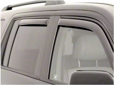 In-Channel Ventvisor Window Deflectors; Front and Rear; Dark Smoke (92-00 C2500, C3500, K2500, K3500 Crew Cab)