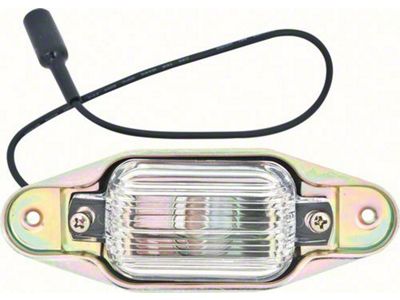 Rear License Plate Light Assembly (88-91 C1500, K1500 w/ Chrome Bumper)